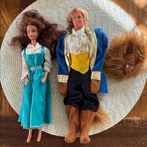 Vintage 1991 Beauty and the Beast set